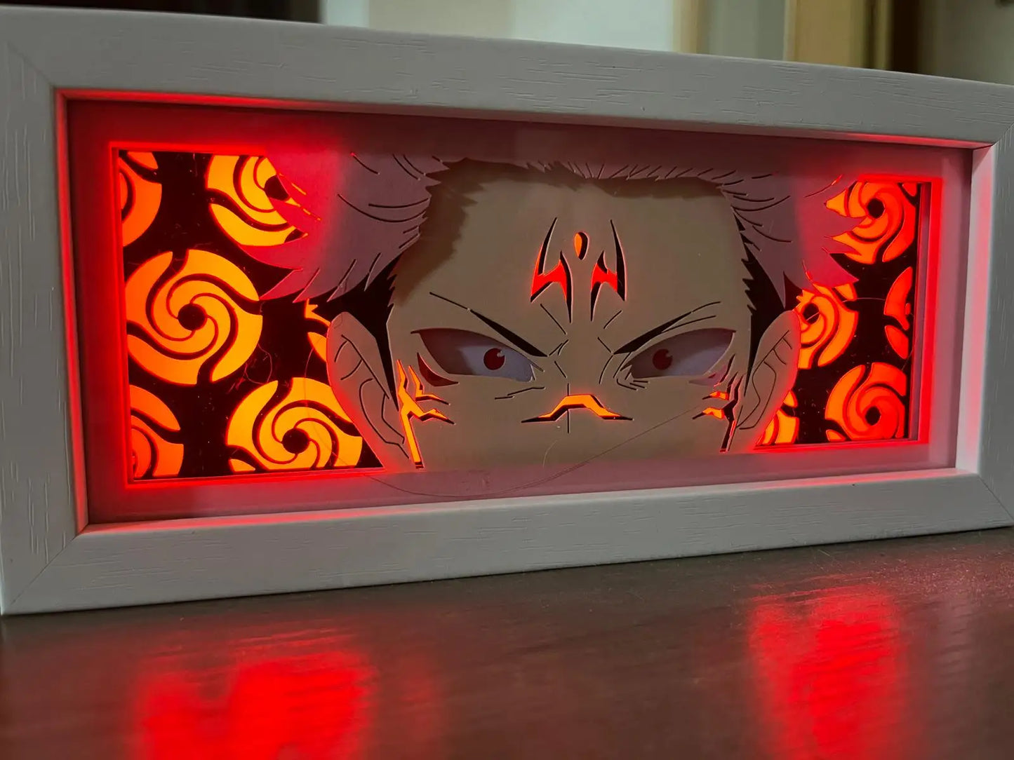 Jujutsu Kaisen Sukuna Light Box – 3D Anime LED Night Light